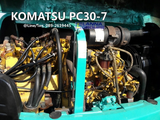 ขายรถขุดKOMATSU PC30-7 เครื่องยนต์komatsu-3D84 ,คอนโทรลน้ำมัน, ปั๊มนิ้ว, แทรคยาง, ใบมีด, รถเก่านอก, มีเอกสาร,ยังไม่เคยใช้งานในไทย
