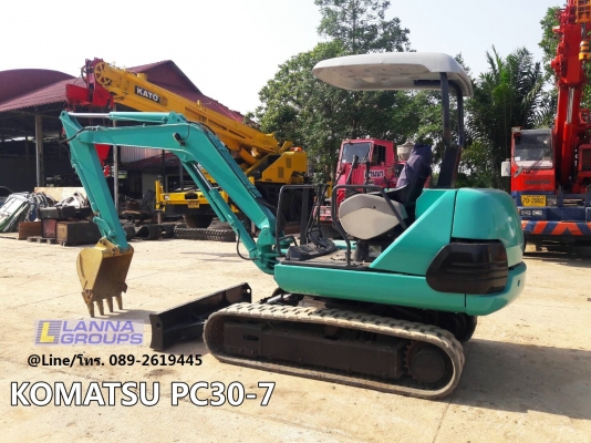 ขายรถขุดKOMATSU PC30-7 เครื่องยนต์komatsu-3D84 ,คอนโทรลน้ำมัน, ปั๊มนิ้ว, แทรคยาง, ใบมีด, รถเก่านอก, มีเอกสาร,ยังไม่เคยใช้งานในไทย