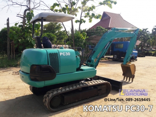 ขายรถขุดKOMATSU PC30-7 เครื่องยนต์komatsu-3D84 ,คอนโทรลน้ำมัน, ปั๊มนิ้ว, แทรคยาง, ใบมีด, รถเก่านอก, มีเอกสาร,ยังไม่เคยใช้งานในไทย