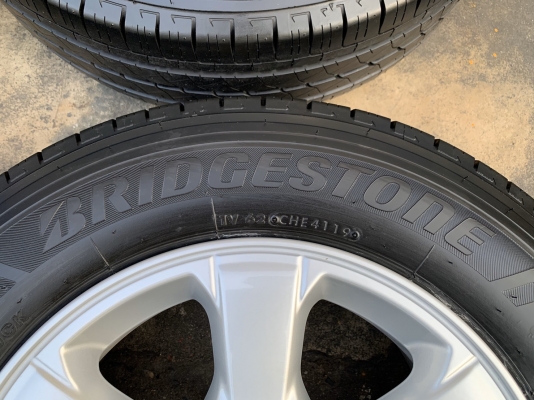 ล้อแม็กป้ายแดง ISUZU D-MAX Blue Power ขอบ 16 พร้อมยางป้ายแดง 225-65-16 Bridgestone ปลายปี 19 สวยๆ