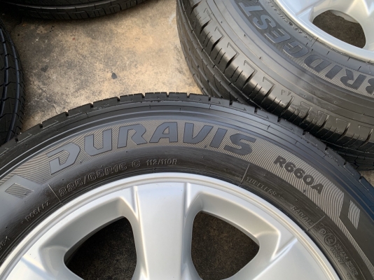 ล้อแม็กป้ายแดง ISUZU D-MAX Blue Power ขอบ 16 พร้อมยางป้ายแดง 225-65-16 Bridgestone ปลายปี 19 สวยๆ