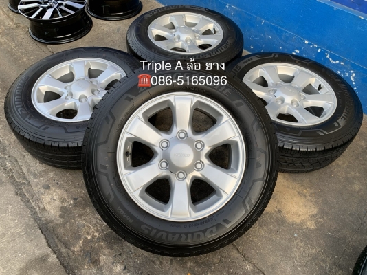 ล้อแม็กป้ายแดง ISUZU D-MAX Blue Power ขอบ 16 พร้อมยางป้ายแดง 225-65-16 Bridgestone ปลายปี 19 สวยๆ