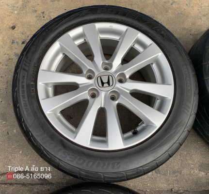 ล้อแม็ก 5รู114 Honda Civic FB ขอบ 16 พร้อมยาง 205-55-16 Bridgestone ปี 15 สภาพสวย ล้อแม็ก 5รู114 Honda Civic FB ขอบ 16 พร้อมยาง 205-55-16 Bridgestone ปี 15 สภาพสวย