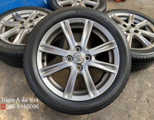 ล้อแม็ก Toyota Vios ตัวท็อป ขอบ 16 สีรมดำ พร้อมยาง 195-50-16 Bridgestone ปลายปี 17 สภาพดี ล้อแม็ก Toyota Vios ตัวท็อป ขอบ 16 สีรมดำ พร้อมยาง 195-50-16 Bridgestone ปลายปี 17 สภาพดี