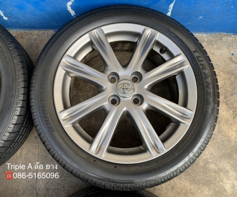 ล้อแม็ก Toyota Vios ตัวท็อป ขอบ 16 สีรมดำ พร้อมยาง 195-50-16 Bridgestone ปลายปี 17 สภาพดี ล้อแม็ก Toyota Vios ตัวท็อป ขอบ 16 สีรมดำ พร้อมยาง 195-50-16 Bridgestone ปลายปี 17 สภาพดี