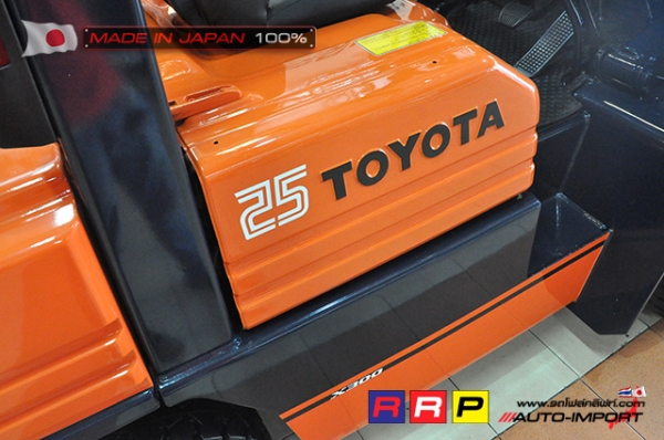 ขายรถโฟล์คลิฟท์มือสอง TOYOTA รุ่น 5FG25-11646 นำเข้าจากประเทศญี่ปุ่น 100\% ไม่เคยใช้งานในไทย