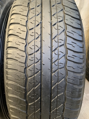 ล้อแม็ก Toyota Fortuner (ก้านใหญ่) ขอบ 17 สีเทากัน พร้อมยาง 265-65-17 Dunlop ปี 17