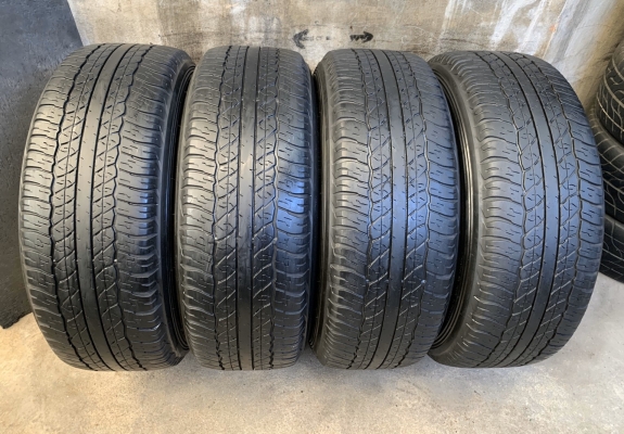 ล้อแม็ก Toyota Fortuner (ก้านใหญ่) ขอบ 17 สีเทากัน พร้อมยาง 265-65-17 Dunlop ปี 17