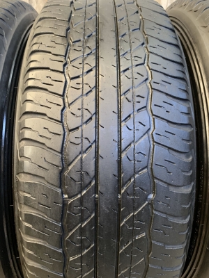 ล้อแม็ก Toyota Fortuner (ก้านใหญ่) ขอบ 17 สีเทากัน พร้อมยาง 265-65-17 Dunlop ปี 17