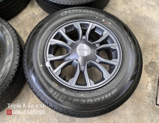 ล้อแม็กป้ายแดง ISUZU X-Series ขอบ 16 รุ่นใหม่ล่าสุด พร้อมยางใหม่ป้ายแดง 215-70-16 Bridgestone ปี 19 สวยกริ๊บๆ