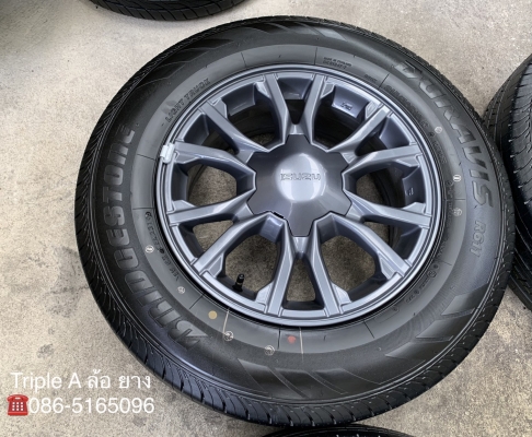ล้อแม็กป้ายแดง ISUZU X-Series ขอบ 16 รุ่นใหม่ล่าสุด พร้อมยางใหม่ป้ายแดง 215-70-16 Bridgestone ปี 19 สวยกริ๊บๆ