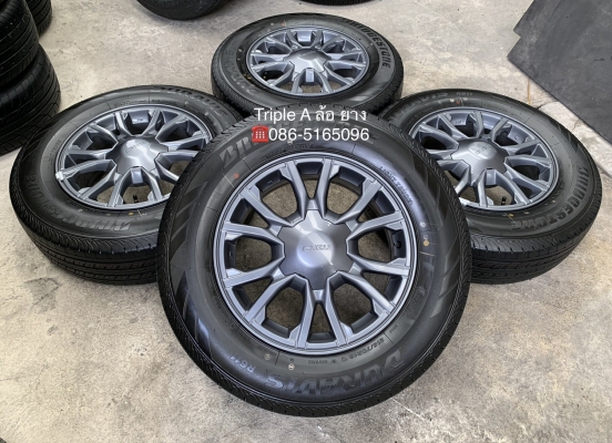 ล้อแม็กป้ายแดง ISUZU X-Series ขอบ 16 รุ่นใหม่ล่าสุด พร้อมยางใหม่ป้ายแดง 215-70-16 Bridgestone ปี 19 สวยกริ๊บๆ