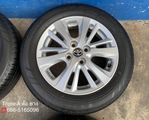 ล้อแม็ก Toyota Yaris Ativ ขอบ 15 พร้อมยาง 185-60-15 Bridgestone ปลายปี 17 สวยๆ ล้อแม็ก Toyota Yaris Ativ ขอบ 15 พร้อมยาง 185-60-15 Bridgestone ปลายปี 17 สวยๆ
