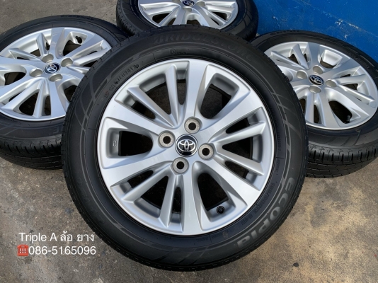 ล้อแม็ก Toyota Yaris Ativ ขอบ 15 พร้อมยาง 185-60-15 Bridgestone ปลายปี 17 สวยๆ ล้อแม็ก Toyota Yaris Ativ ขอบ 15 พร้อมยาง 185-60-15 Bridgestone ปลายปี 17 สวยๆ