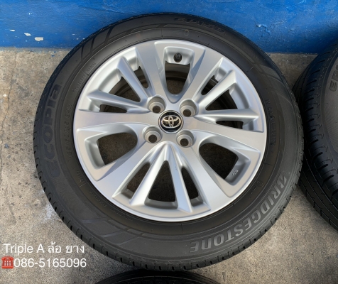 ล้อแม็ก Toyota Yaris Ativ ขอบ 15 พร้อมยาง 185-60-15 Bridgestone ปลายปี 17 สวยๆ ล้อแม็ก Toyota Yaris Ativ ขอบ 15 พร้อมยาง 185-60-15 Bridgestone ปลายปี 17 สวยๆ