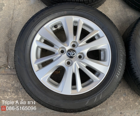 ล้อแม็ก Toyota Yaris Ativ ขอบ 15 พร้อมยาง 185-60-15 Bridgestone ปลายปี 17 สวยๆ ล้อแม็ก Toyota Yaris Ativ ขอบ 15 พร้อมยาง 185-60-15 Bridgestone ปลายปี 17 สวยๆ