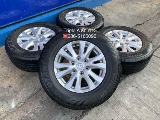 ล้อแม็ก Mazda BT50 ขอบ 17 พร้อมยาง 265-65-17 OTANI ปี 17 สภาพดี