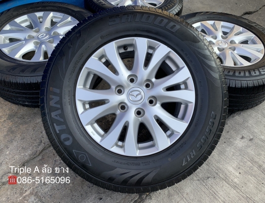 ล้อแม็ก Mazda BT50 ขอบ 17 พร้อมยาง 265-65-17 OTANI ปี 17 สภาพดี ล้อแม็ก Mazda BT50 ขอบ 17 พร้อมยาง 265-65-17 OTANI ปี 17 สภาพดี
