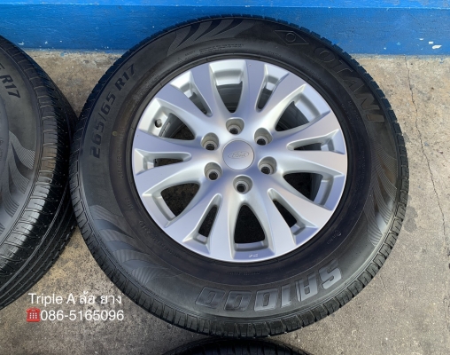 ล้อแม็ก Mazda BT50 ขอบ 17 พร้อมยาง 265-65-17 OTANI ปี 17 สภาพดี ล้อแม็ก Mazda BT50 ขอบ 17 พร้อมยาง 265-65-17 OTANI ปี 17 สภาพดี