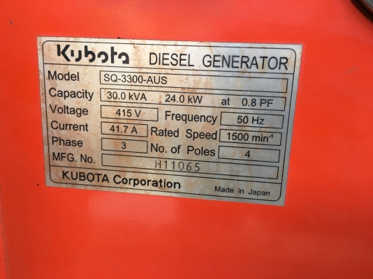ขายเครื่องปั่นไฟเก่านอก ขนาด30Kva