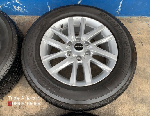ล้อแม็ก ISUZU D-Max STEALTH ขอบ 18 พร้อมยาง 255-60-18 Bridgestone ปลายปี 18 สภาพน้องๆป้ายแดง