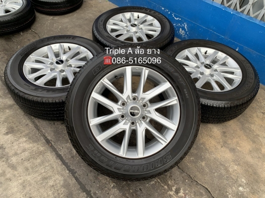ล้อแม็ก ISUZU D-Max STEALTH ขอบ 18 พร้อมยาง 255-60-18 Bridgestone ปลายปี 18 สภาพน้องๆป้ายแดง