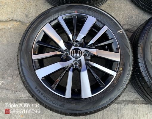 ล้อแม็กป้ายแดง Honda City Turbo RS 2020 ขอบ 16 พร้อมยางใหม่ป้ายแดง 185-55-16 Yokohama ปี 20 ใหม่ยกห้าง
