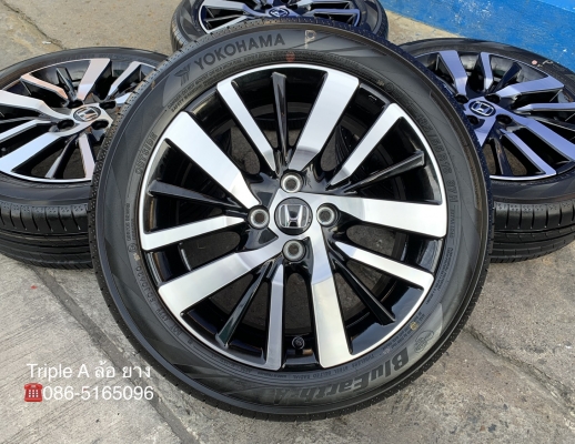 ล้อแม็กป้ายแดง Honda City Turbo RS 2020 ขอบ 16 พร้อมยางใหม่ป้ายแดง 185-55-16 Yokohama ปี 20 ใหม่ยกห้าง