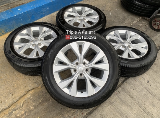ล้อแม็ก 5รู100 ขอบ 16 พร้อมยาง 205-60-16 Maxxis ปี 18 สภาพสวย