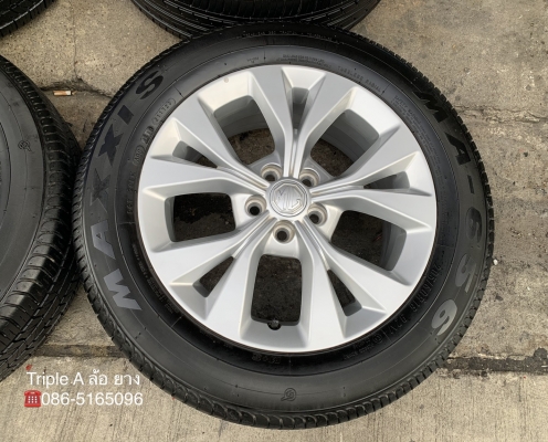 ล้อแม็ก 5รู100 ขอบ 16 พร้อมยาง 205-60-16 Maxxis ปี 18 สภาพสวย