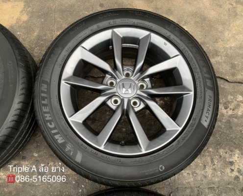 ล้อแม็กป้ายแดง Honda Civic FC รุ่นใหม่ล่าสุด ขอบ 16 สีเทากัน พร้อมน้องๆยางใหม่ 215-55-16 Michelin ปี 20 สวยกริ๊บๆ ล้อแม็กป้ายแดง Honda Civic FC รุ่นใหม่ล่าสุด ขอบ 16 สีเทากัน พร้อมน้องๆยางใหม่ 215-55-16 Michelin ปี 20 สวยกริ๊บๆ