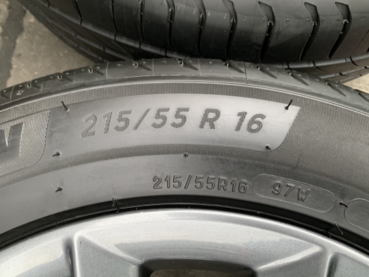 ล้อแม็กป้ายแดง Honda Civic FC รุ่นใหม่ล่าสุด ขอบ 16 สีเทากัน พร้อมน้องๆยางใหม่ 215-55-16 Michelin ปี 20 สวยกริ๊บๆ