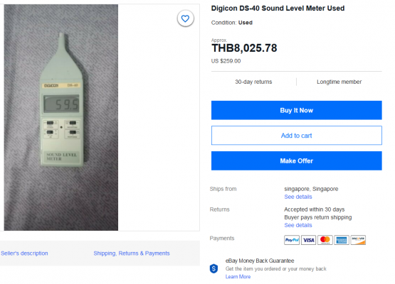 เครื่องวัดระดับความดังเสียง Sound Meter DIGICON