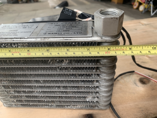 ขายแผงระบายความร้อนพร้อมพัดลม Kamui Oil Cooler 220V ไฟบ้าน made in Japan สภาพสวย พร้อมใช้งาน