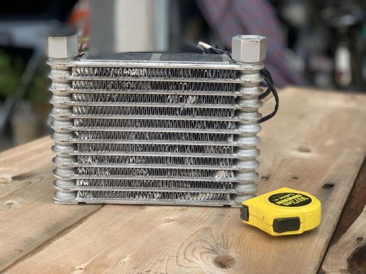 ขายแผงระบายความร้อนพร้อมพัดลม Kamui Oil Cooler 220V ไฟบ้าน made in Japan สภาพสวย พร้อมใช้งาน