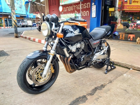 ขาย HONDA CB400 VTEC1 ปี2000 เดิมๆ สีสวย มีท่อแต่ง แฮนด์บาร์ ระบบไฟติดครบ ยางหน้าหลังเต็ม อินวอยส์ ส