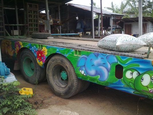 ขายด่วนรถเทเลอร์ มิตซูบิฃิ 2 เพลา 10 เกียร์ เหล็กไอดีม ขึ้นแม็คโคร200ได้