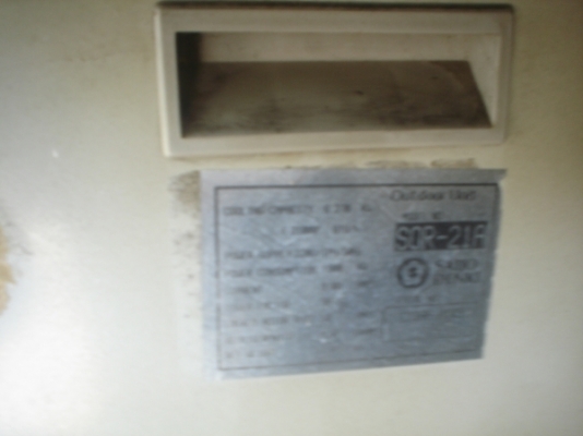 แอร์บ้านตั้งแขวนไซโจ 21000BTU MODEL-21A ติดตั้งได้เลย6,500บาทยินดีจัดส่งทั่วประเทศครับ