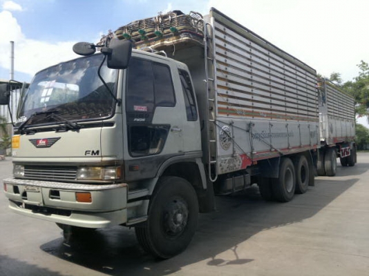 ขายรถพ่วง 18 ล้อ 2 เพลา ดั้ม แม่-ลูก กระบะเนียมคอกเกษตร HINO FM3M ปี.38 ขายรวม 4 พ่วง สวยๆสนใจจองด่วน