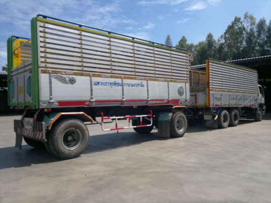 ขายรถพ่วง 18 ล้อ 2 เพลา ดั้ม แม่-ลูก กระบะเนียมคอกเกษตร HINO FM3M ปี.38 ขายรวม 4 พ่วง สวยๆสนใจจองด่วน