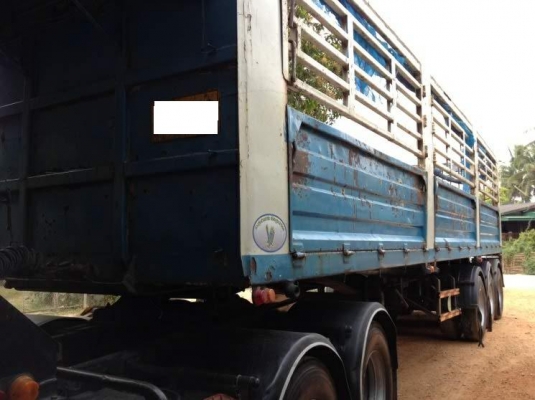 หางพ่วงมีคอก ไม่ดัมพ์ ยาว 10 เมตร 3 เพลา ลงเล่มแล้ว สวยๆ