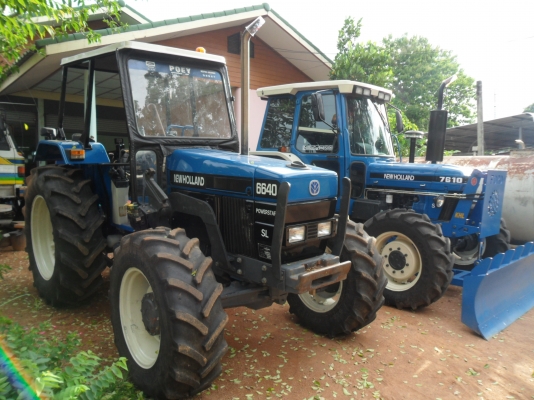 คุณอาภาพร รับรถแล้ว รถไถฟอร์ดรุ่น 6640 NEW HOLLAND 2เพลา รถสวยมาก ระบบธรรมดาทั้งคัน