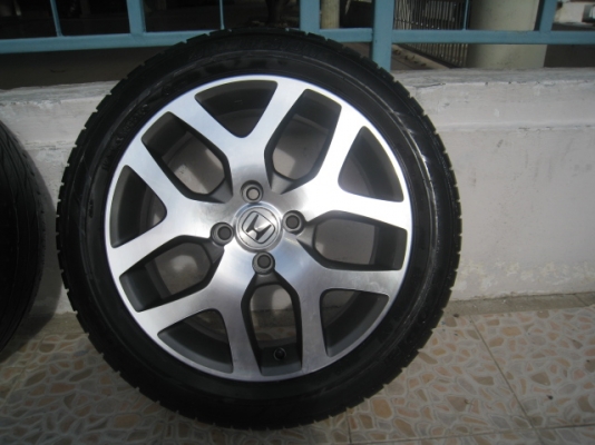 ขายล้อแม็ก Honda city 16"x6" et53 4รู100 +ยาง ปี 10 (081-3747940)
