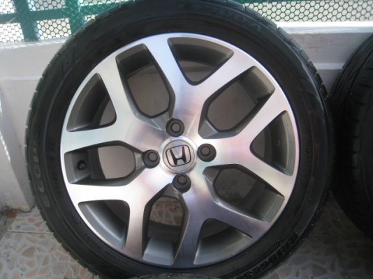 ขายล้อแม็ก Honda city 16"x6" et53 4รู100 +ยาง ปี 10 (081-3747940)