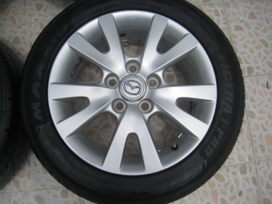 ขายล้อแม็ก Mazda3 16"x6.5" et 52.5 5รู114.3+ยางปี11,12 (081-3747940)