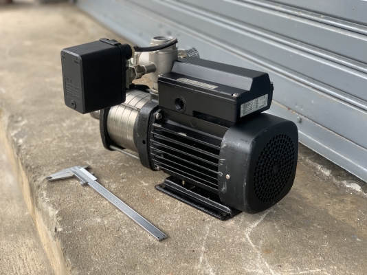 ขายปั๊มน้ำมัลติสเตจแรงดันสูง Grundfos 1160W(1.2HP.) 220V ไฟบ้าน ใบพัดสแตนเลส พร้อมชุดสวิทย์แรงดัน สภาพสวยใหม่ หมุนนิ่ม พร้อมใช้งาน ราคา 5,500 บาท