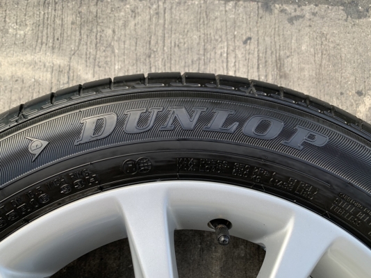 ล้อแม็ก Honda Civic FC ขอบ 16 สีบอร์น พร้อมยาง 215-55-16 Dunlop ปี 16