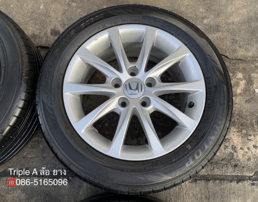 ล้อแม็ก Honda Civic FC ขอบ 16 สีบอร์น พร้อมยาง 215-55-16 Dunlop ปี 16