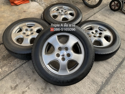 ล้อแม็ก Toyota Vigo Champ ขอบ 16 พร้อมยาง 215-65-16 Dunlop ปี 16