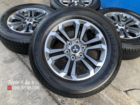 ล้อแม็กป้ายแดง Mitsu Triton เทาหน้าเงา ขอบ 18 รุ่นใหม่ล่าสุด พร้อมยาง 265-60-18 Bridgestone ปลายปี 18 ล้อแม็กป้ายแดง Mitsu Triton เทาหน้าเงา ขอบ 18 รุ่นใหม่ล่าสุด พร้อมยาง 265-60-18 Bridgestone ปลายปี 18